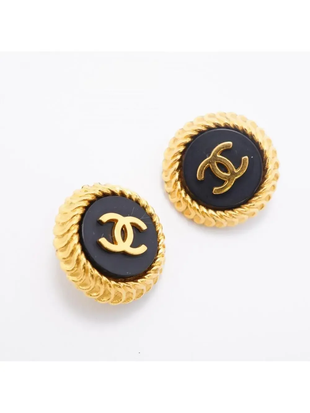 Chanel Cc Logo Circle Clip-On Earrings #327605C67B